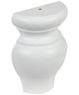 Cooper, Hudson, Monaco - 3-1/4" W x 4-1/2" H x 1-5/8" D Half Bun - split vertically - in White PWH-HBUNFOOT