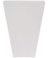 Cooper, Hudson, Monaco - 3-1/4" W x 4-1/2" H x 1-5/8" D Half Tapered Foot - split vertically - in White PWH-HTFOOT