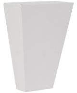 Cooper, Hudson, Monaco - 3-1/4" W x 4-1/2" H x 1-5/8" D Half Tapered Foot - split vertically - in White PWH-HTFOOT