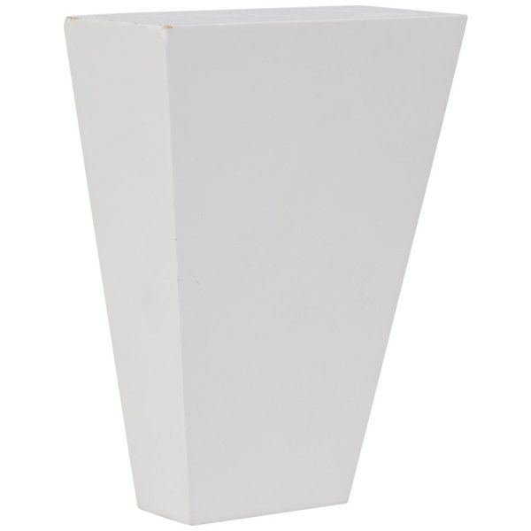 Cooper, Hudson, Monaco - 3-1/4" W x 4-1/2" H x 1-5/8" D Half Tapered Foot - split vertically - in White PWH-HTFOOT