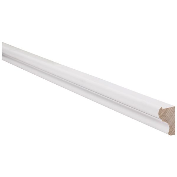 Cooper, Hudson, Monaco - 1-1/2" W x 96" L x 1" T Light Rail Decorative - in White PWH-LRD8