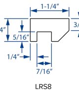 Cooper, Hudson, Monaco - 3/4" W x 96" L x 1-1/4" T Light Rail Standard - in Espresso ESP-LRS8