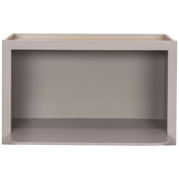 Cooper, Hudson, Monaco - 30" x 18" Microwave Wall Cabinet - in Grey PGRY-MWC3018