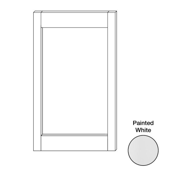 Cooper, Hudson, Monaco - 32-1/2" W x 55" H x 3/4" D Double Oven Panel Overlay - in White PWH-OVD33P