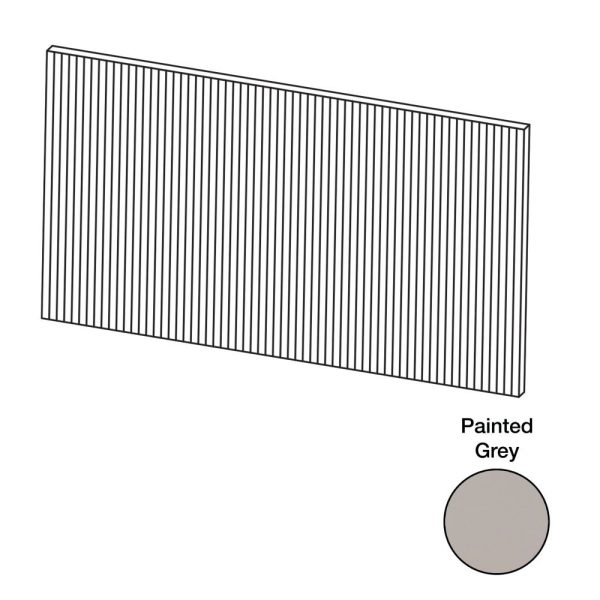 Cooper, Hudson, Monaco - 48" W x 96" L x 1/4" T Beaded Back Panel - Horizontal Grain - in Grey PGRY-PBBH4896