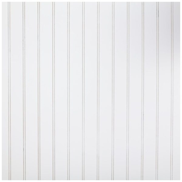 Cooper, Hudson, Monaco - 48" W x 96" L x 1/4" T Beaded Back Panel - Horizontal Grain - in White PWH-PBBH4896