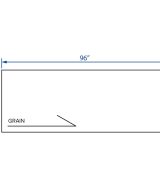 Cooper, Hudson, Monaco - 36" W x 96" L x 1/4" T Back Panel - Horizontal Grain - in White PWH-PH3696