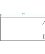 Cooper, Hudson, Monaco - 48" W x 96" L x 1/4" T Back Panel - Vertical Grain - in White PWH-PV4896