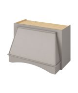 Cooper, Hudson, Monaco - 36" W x 24" H x 15" D Arched Range Hood - in Grey PGRY-RHAR36