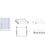 Cooper, Hudson, Monaco - 3" economy roll out tray that installs into a 15" base cabinet in UV Coated ECO-ROT15