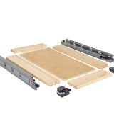 Cooper, Hudson, Monaco - 3" premium roll out tray that installs into a 15" base cabinet in UV Coated MID-ROT15