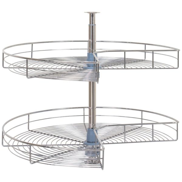 Cooper, Hudson, Monaco - 28" Diameter Kidney Wire Lazy Susan Set in Polished Chrome MLS28-RTA