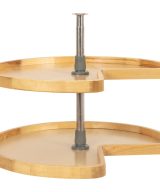 Cooper, Hudson, Monaco - 28" Diameter Kidney Wood Lazy Susan Set in UV Coated WLS28-RTA