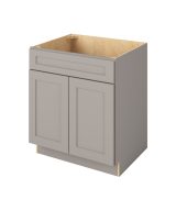 Cooper - 30" Sink Base, 2 Doors-1 False Front in Grey CGR-SB30