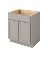 Hudson - 30" Sink Base, 2 Doors-1 False Front in Grey HGR-SB30