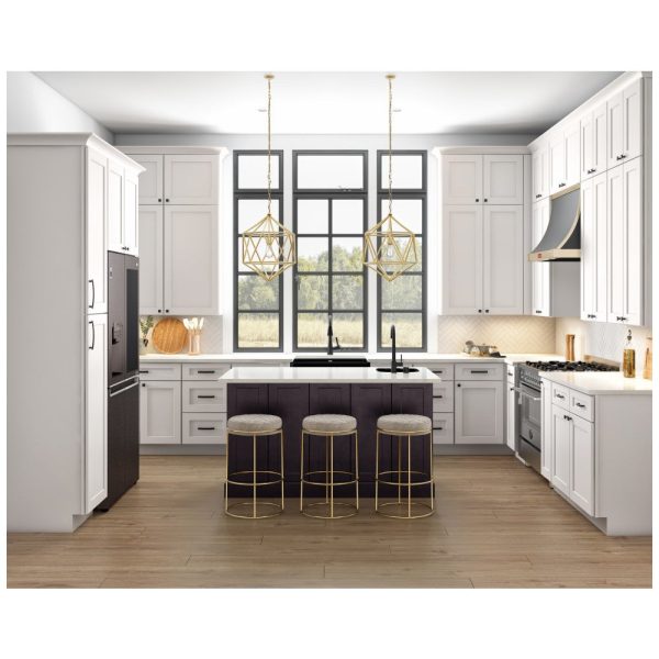 Cooper - 33" Sink Base, 2 Doors-1 False Front in White CWH-SB33