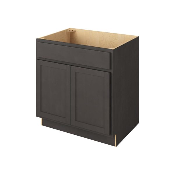 Hudson - 33" Sink Base, 2 Doors-1 False Front in Slate HSL-SB33