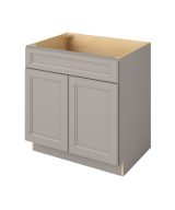 Monaco - 33" Sink Base, 2 Doors-1 False Front in Grey MGR-SB33