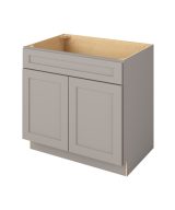 Cooper - 36" Sink Base, 2 Doors-1 False Front in Grey CGR-SB36