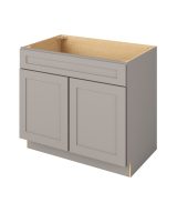 Cooper - 39" Sink Base, 2 Doors-1 False Front in Grey CGR-SB39