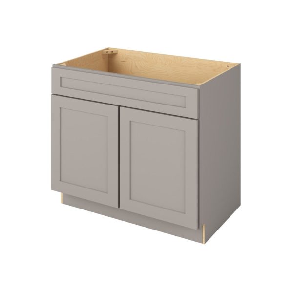 Cooper - 39" Sink Base, 2 Doors-1 False Front in Grey CGR-SB39