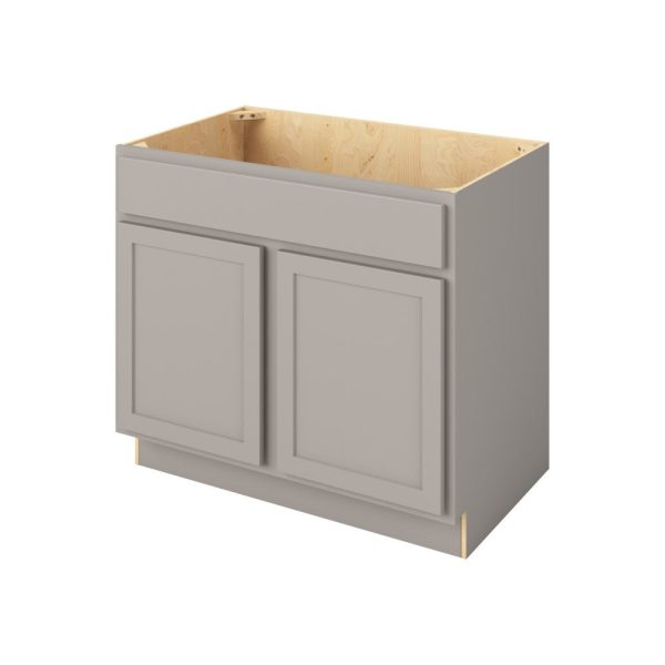 Hudson - 39" Sink Base, 2 Doors-1 False Front in Grey HGR-SB39