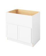 Hudson - 36" Sink Base Farm, 2 Doors in White HWH-SBF36