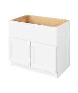 Monaco - 39" Sink Base Farm, 2 Doors in White MWH-SBF39