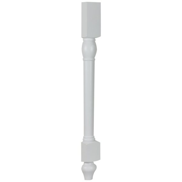 Cooper, Hudson, Monaco - 3-1/2" W x 34-1/2" H x 1-3/4" D Split Decorative Leg - in White PWH-SDECOLEG