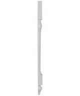 Cooper, Hudson, Monaco - 3-1/2" W x 34-1/2" H x 1-3/4" D Split Decorative Leg - in White PWH-SDECOLEG