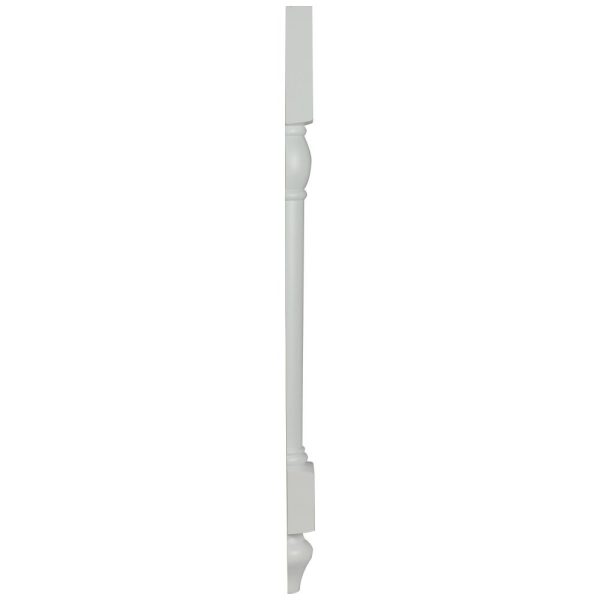 Cooper, Hudson, Monaco - 3-1/2" W x 34-1/2" H x 1-3/4" D Split Decorative Leg - in White PWH-SDECOLEG