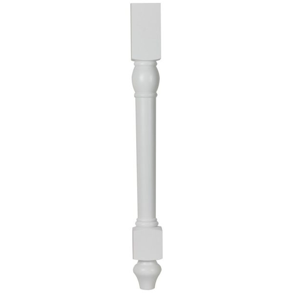 Cooper, Hudson, Monaco - 3-1/2" W x 34-1/2" H x 1-3/4" D Split Decorative Leg - in White PWH-SDECOLEG