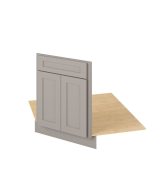 Cooper - 26-1/2" Sink Front Corner Diagonal, 2 Doors-1 False Front in Grey CGR-SFCD42