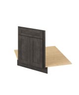 Cooper - 26-1/2" Sink Front Corner Diagonal, 2 Doors-1 False Front in Slate CSL-SFCD42