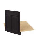 Monaco - 26-1/2" Sink Front Corner Diagonal, 2 Doors-1 False Front in Espresso MES-SFCD42