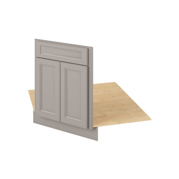 Monaco - 26-1/2" Sink Front Corner Diagonal, 2 Doors-1 False Front in Grey MGR-SFCD42