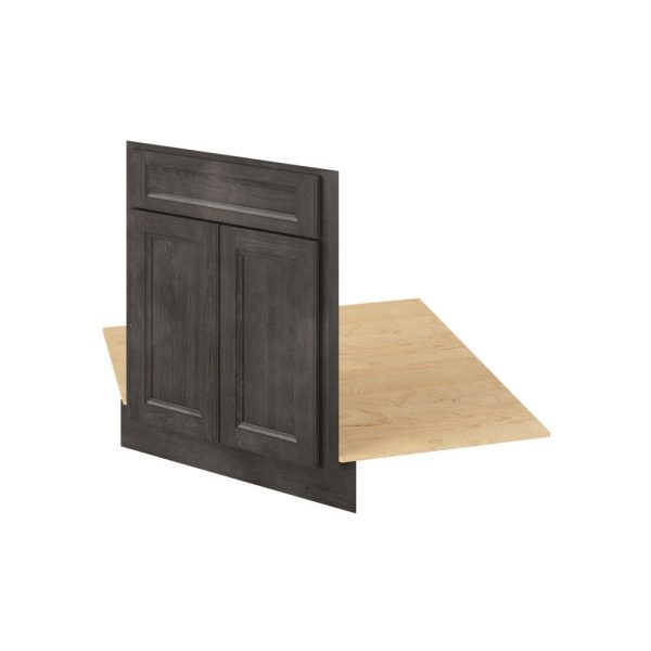 Monaco - 26-1/2" Sink Front Corner Diagonal, 2 Doors-1 False Front in Slate MSL-SFCD42