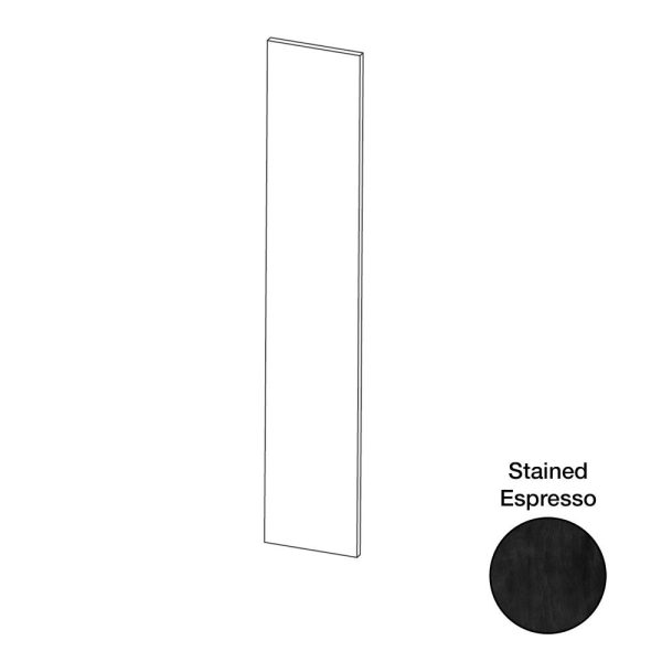 Cooper, Hudson, Monaco - 23-1/4" W x 96" L x 1/4" T Tall End Panel - in Espresso ESP-TEP96