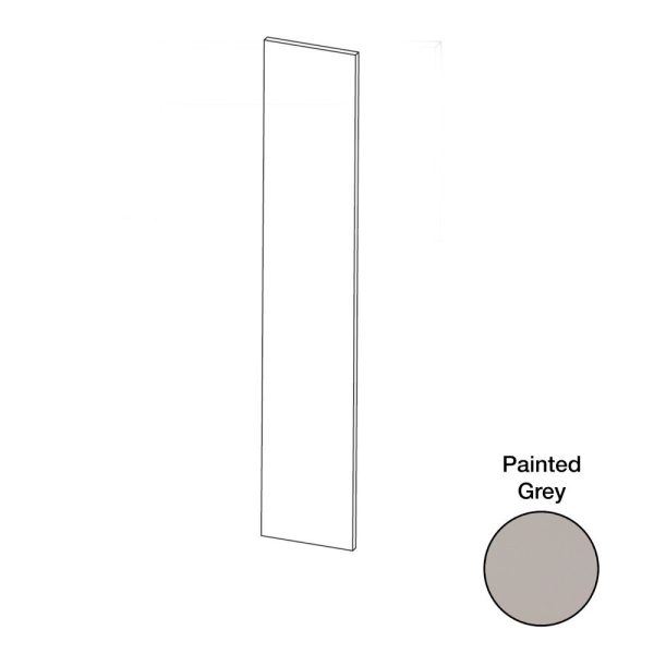 Cooper, Hudson, Monaco - 23-1/4" W x 96" L x 1/4" T Tall End Panel - in Grey PGRY-TEP96