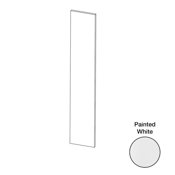 Cooper, Hudson, Monaco - 23-1/4" W x 96" L x 1/4" T Tall End Panel - in White PWH-TEP96