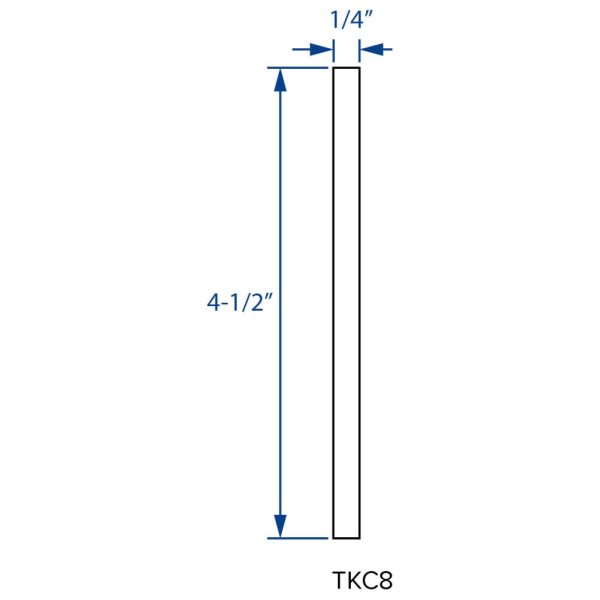 Cooper, Hudson, Monaco - 4-1/2" H 96" L x 1/4" T Toe-Kick Cover - in Espresso ESP-TKC8