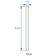 Cooper, Hudson, Monaco - 4-1/2" H 96" L x 1/4" T Toe-Kick Cover - in White PWH-TKC8