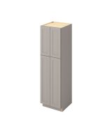 Cooper - 24" x 84" Utility Pantry, 4 Doors, 8 Shelves in Grey CGR-UP2484