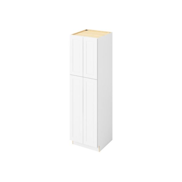 Cooper - 24" x 84" Utility Pantry, 4 Doors, 8 Shelves in White CWH-UP2484