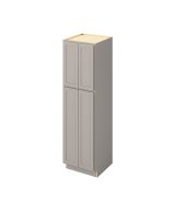 Hudson - 24" x 84" Utility Pantry, 4 Doors, 8 Shelves in Grey HGR-UP2484