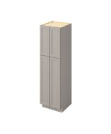 Monaco - 24" x 84" Utility Pantry, 4 Doors, 8 Shelves in Grey MGR-UP2484