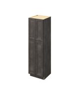 Monaco - 24" x 84" Utility Pantry, 4 Doors, 8 Shelves in Slate MSL-UP2484