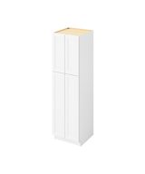 Monaco - 24" x 84" Utility Pantry, 4 Doors, 8 Shelves in White MWH-UP2484