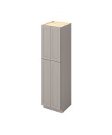 Cooper - 24" x 90" Utility Pantry, 4 Doors, 8 Shelves in Grey CGR-UP2490