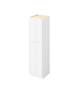 Cooper - 24" x 90" Utility Pantry, 4 Doors, 8 Shelves in White CWH-UP2490